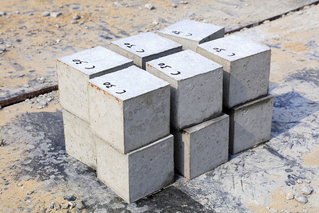concrete test block